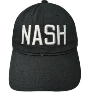 The Nash Collection Baseball Cap Black One Size Slideback Nash Embroidered Hat